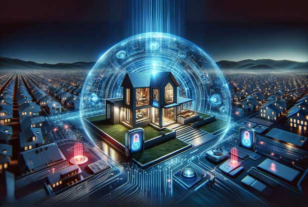 Modern home security control panel